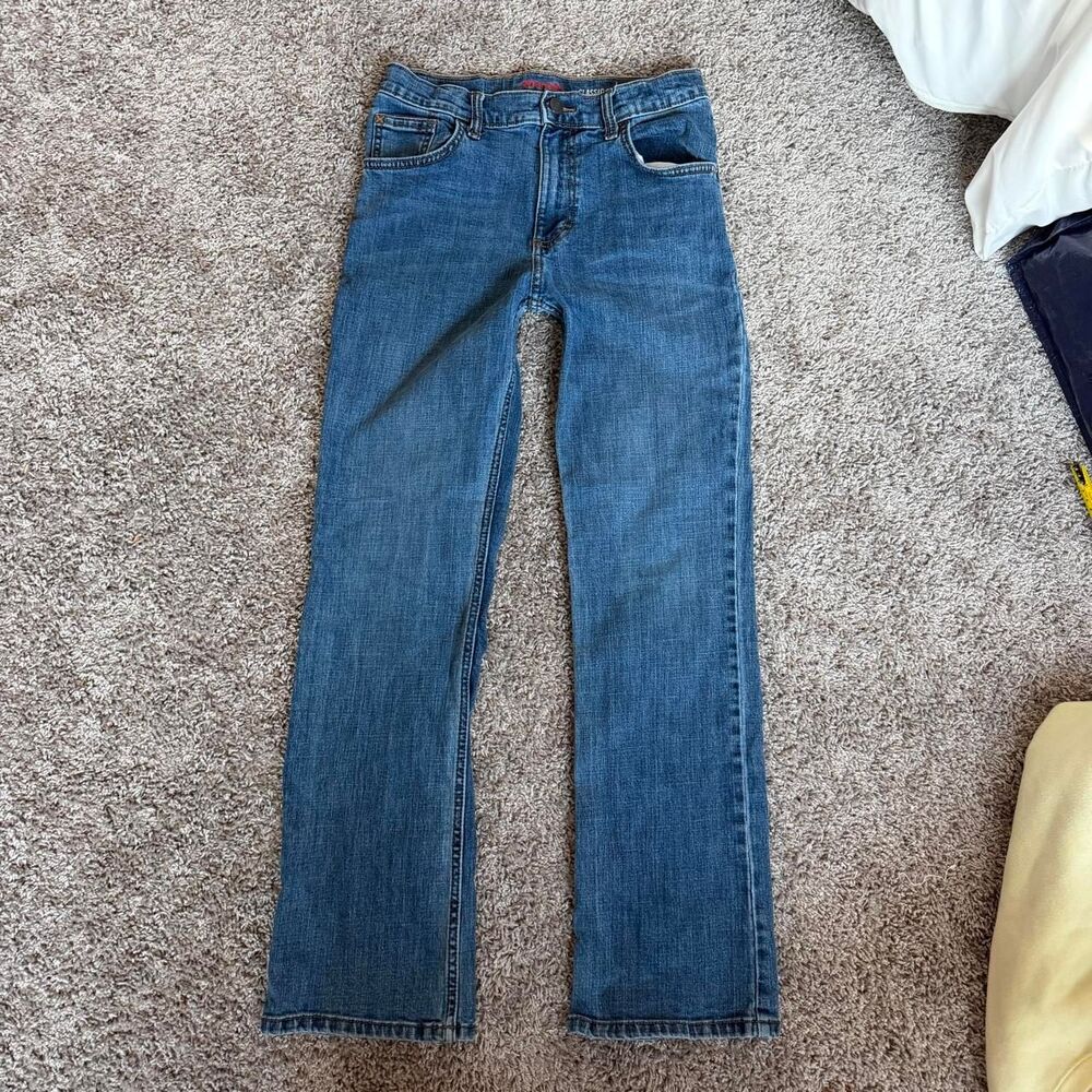 Wrangler blue bootcut jeans